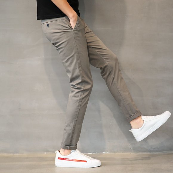 Black casual pants for men - Picture 2 of 4